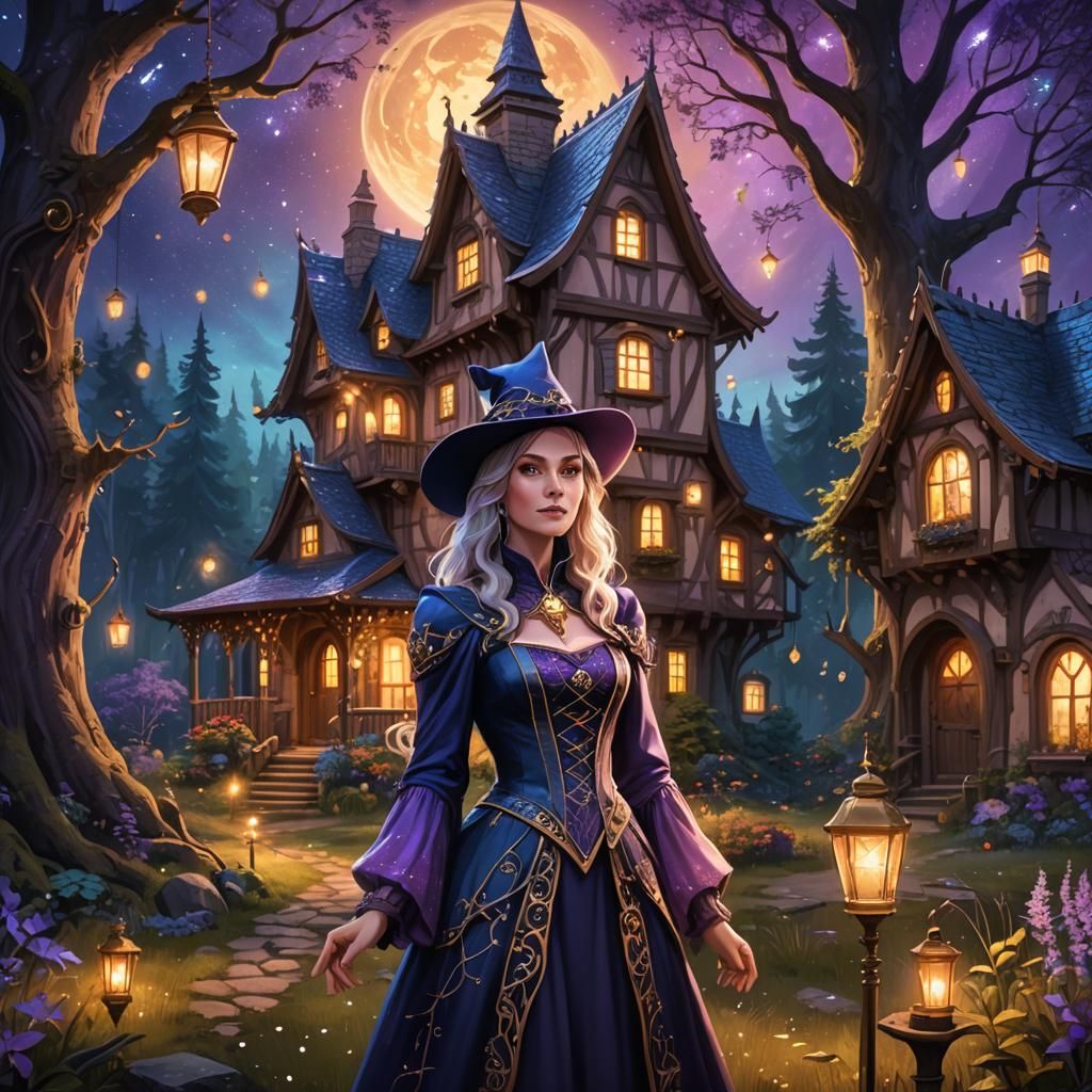 Good Witch Cottage in Mystical Forest Concept Art