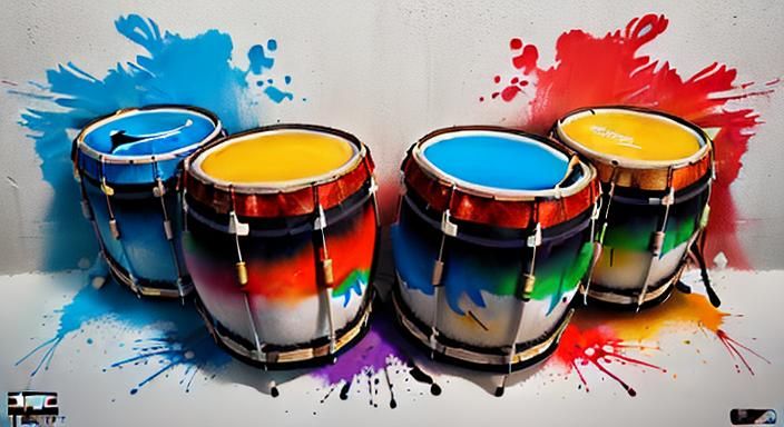 Epic Graffiti Art with Vibrant, Detailed Textures