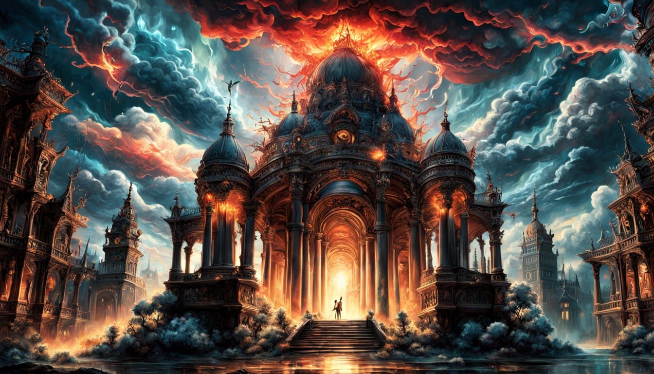 Magical Cloud Library of Dreams and History