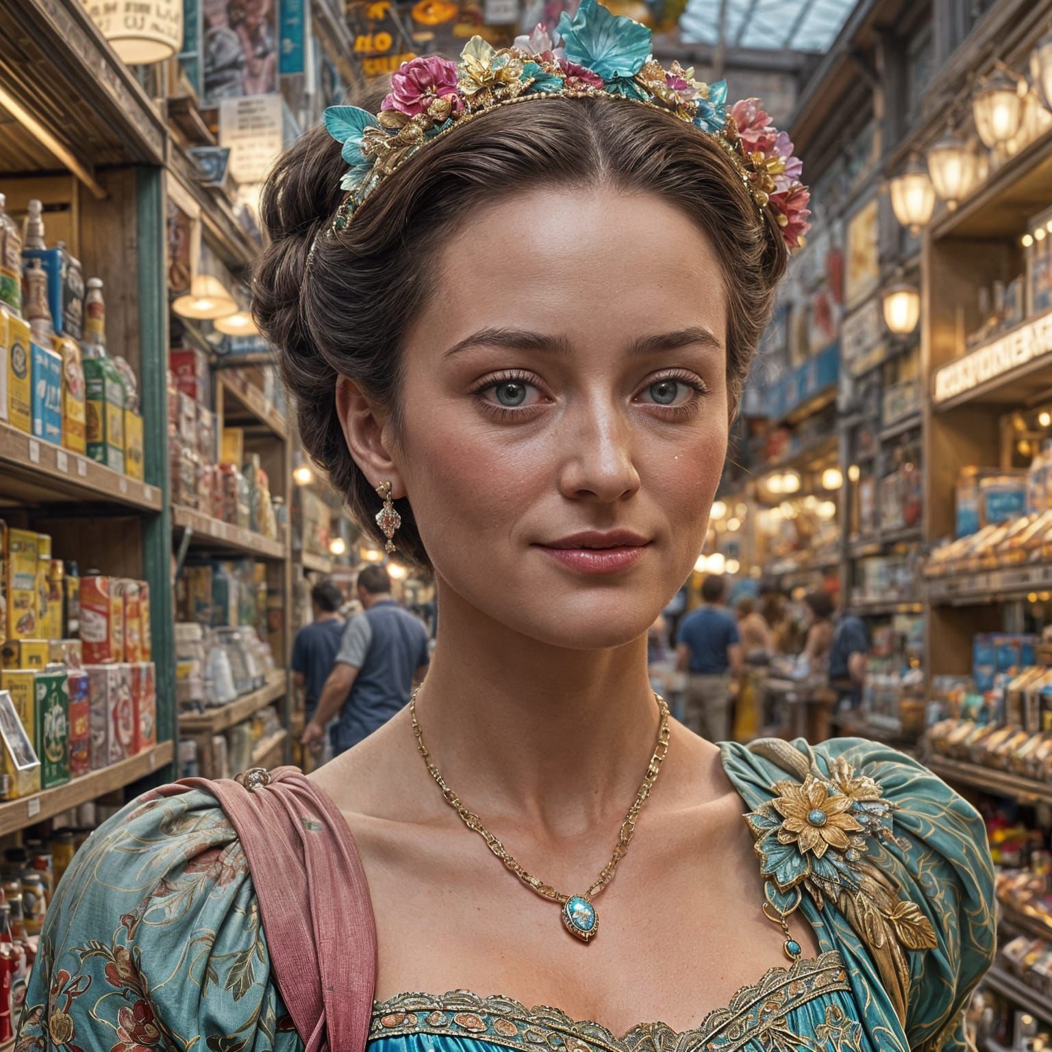 Wallis Simpson Portrait in Hyperdetailed Style