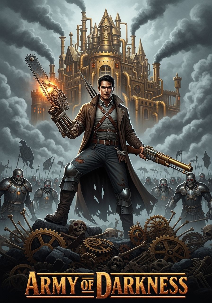 Steampunk Army of Darkness Movie Poster