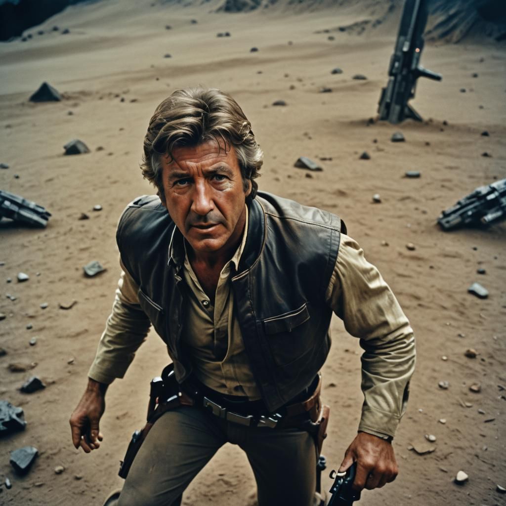 Dustin Hoffman as Han Solo: Cinematic Film Still