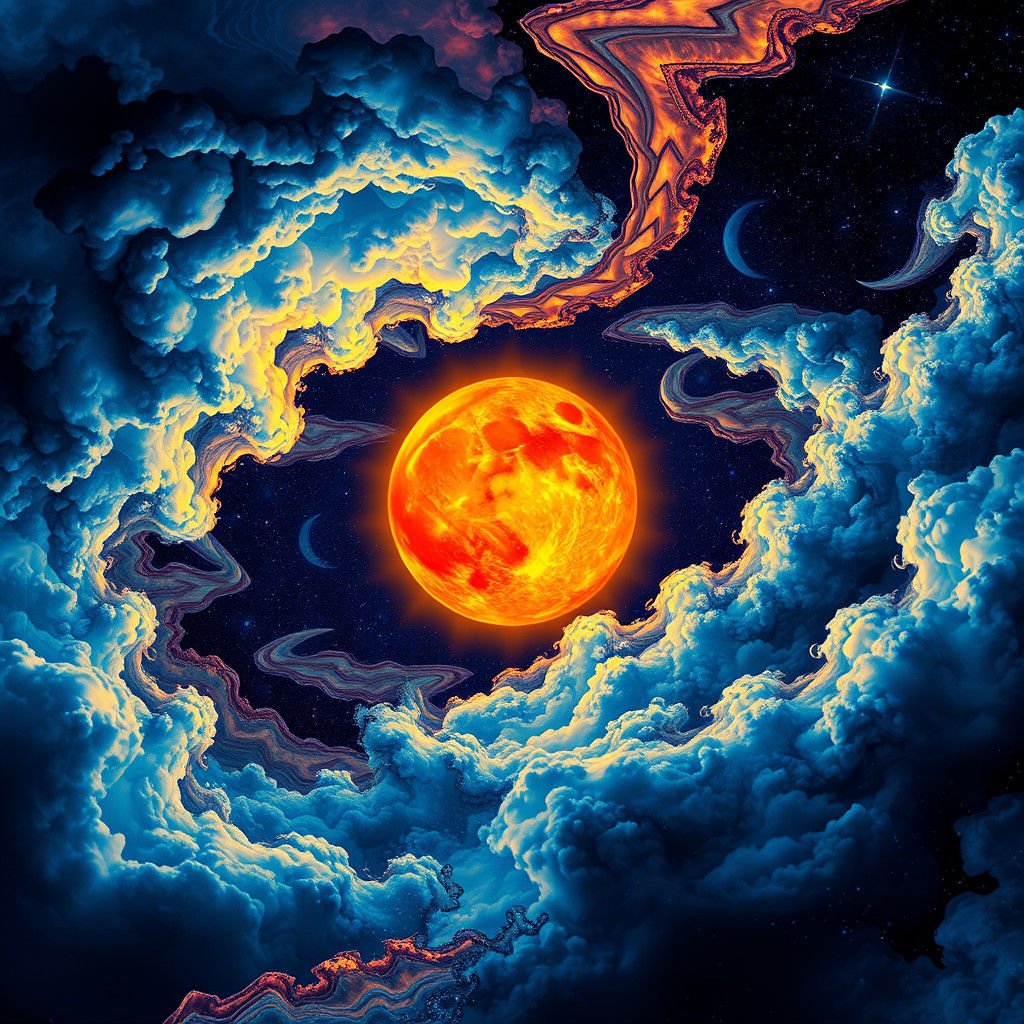 Surreal Sun in Temporal Disarray