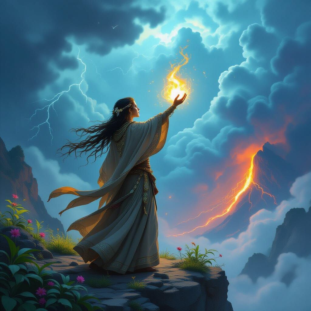 Elemental Whisperer Calms Storm with Nature Magic