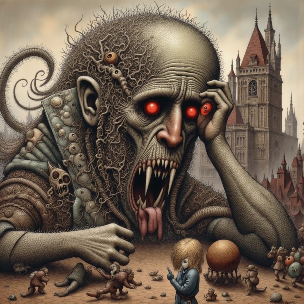 Surreal Facepalm in an Outer Planar Style