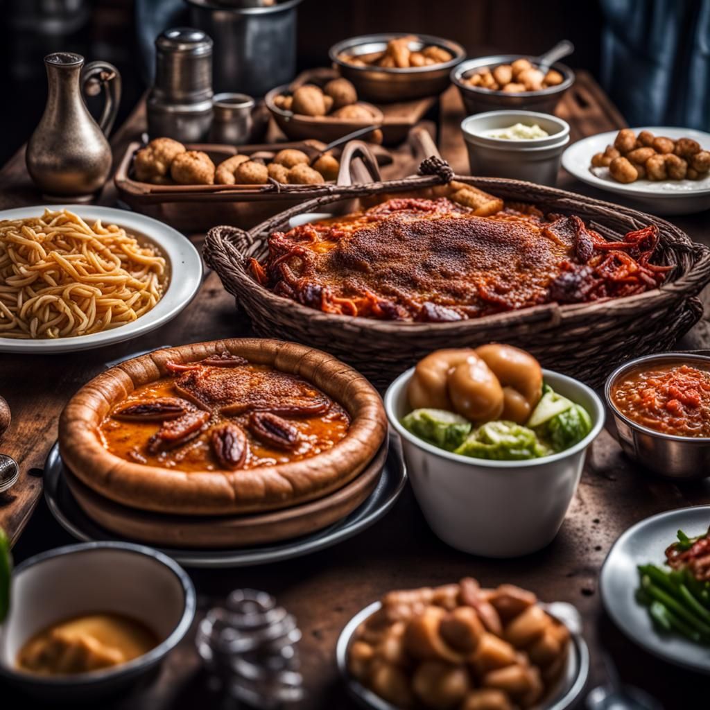 Hyperrealistic Delicious Food in High Definition