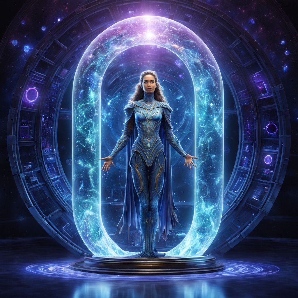 A Holographic Vision of Enlightenment in a Crystal Tube