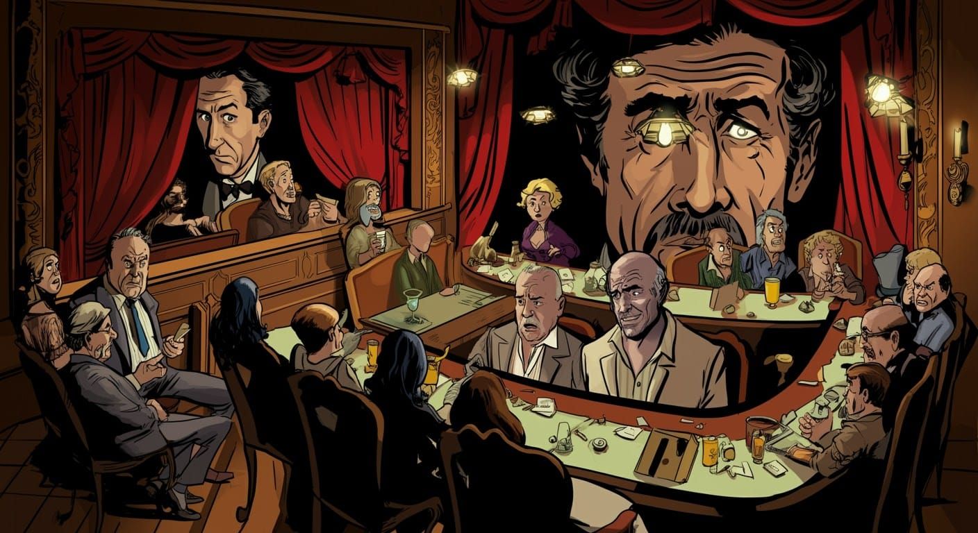 Comic Book Panels: Genre-Hopping Stage Fright