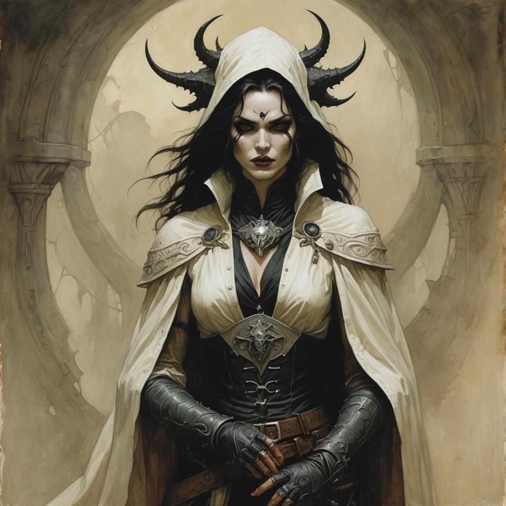 Dark Fantasy Illustration in Gerald Brom Style