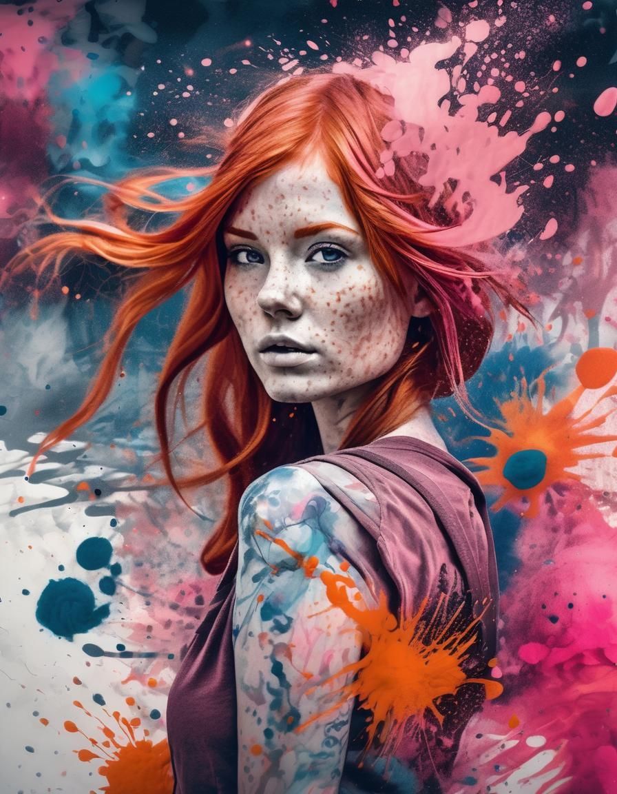 Ink splatters & freckles