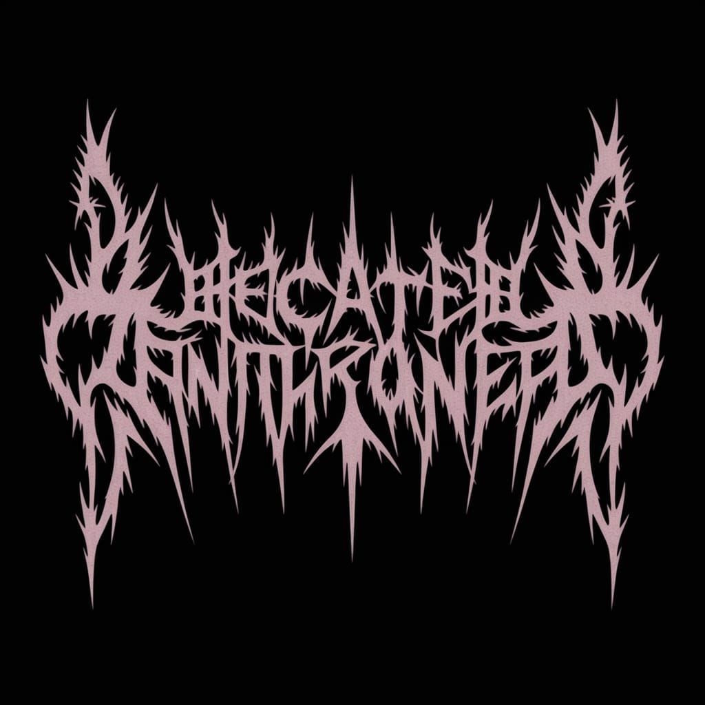 Hecate Enthroned in Black Metal Font