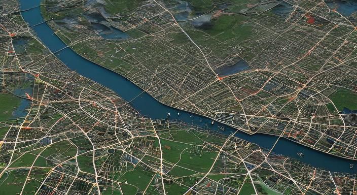 Metrocosm Map by max galka , super intense intricate detail, map, 4k, designed by max galka, hdir