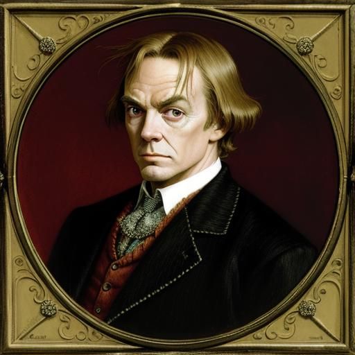 Ethereal Fairytale Illustration in Arthur Rackham Style