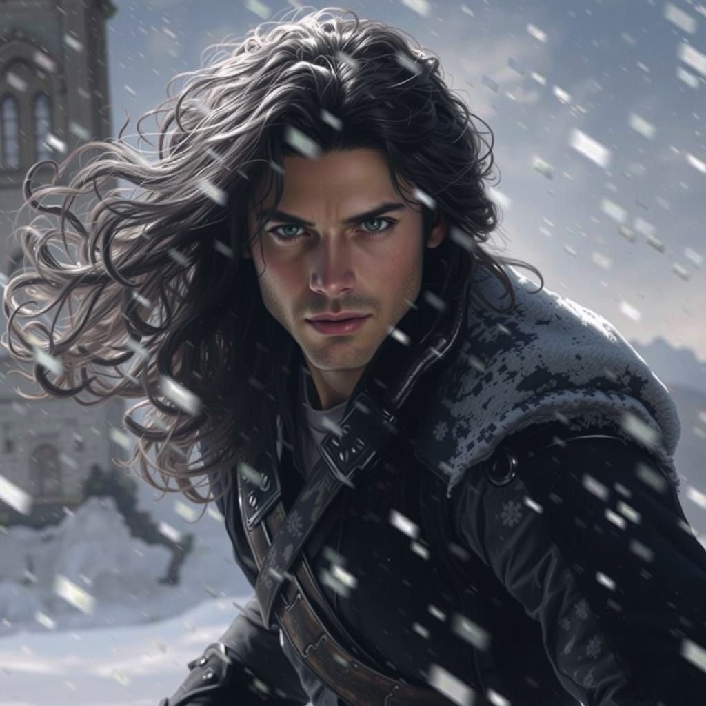 Hyperrealistic Male Portrait in Vibrant, Dreamlike Landscape