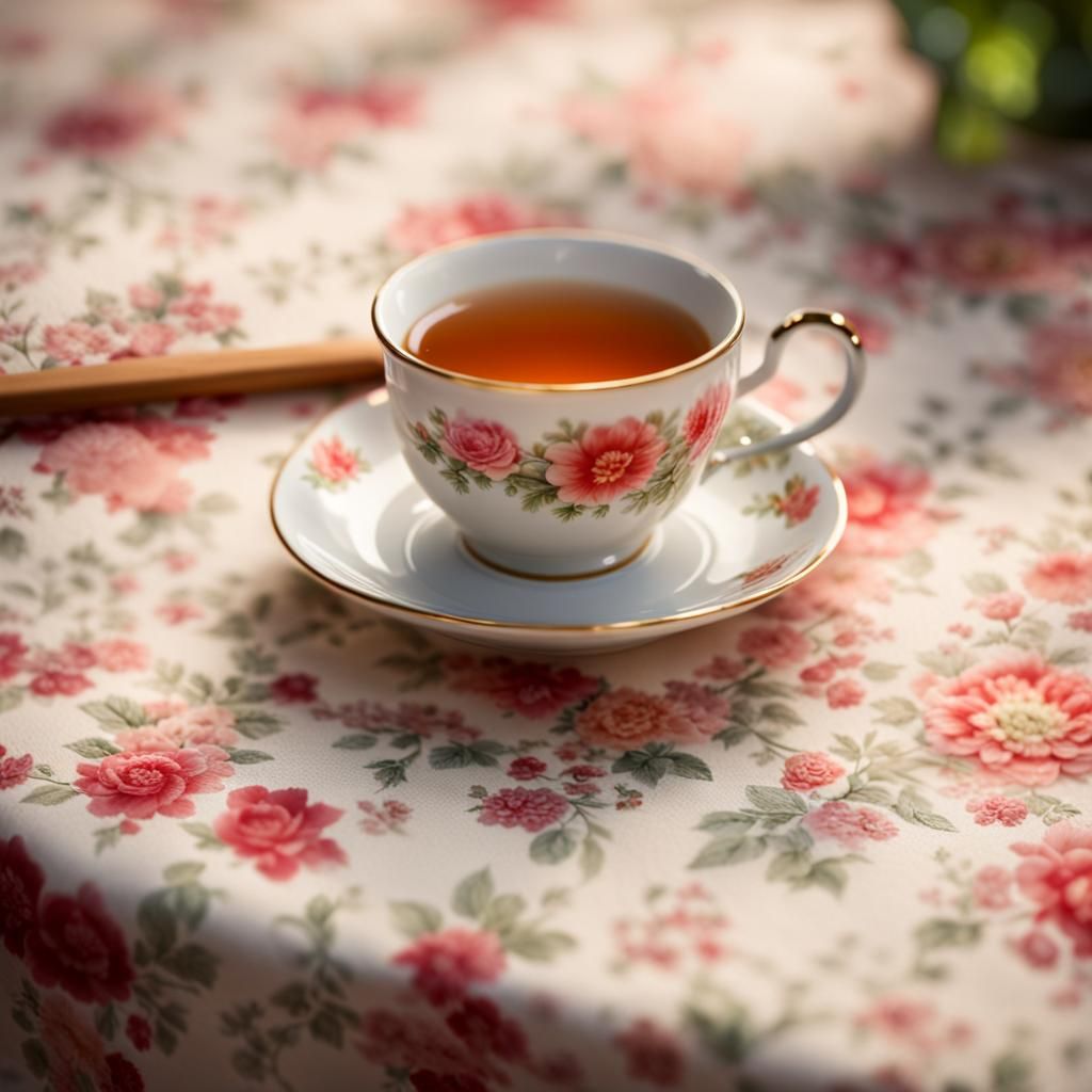 Steaming Tea Cup Still Life Photography
