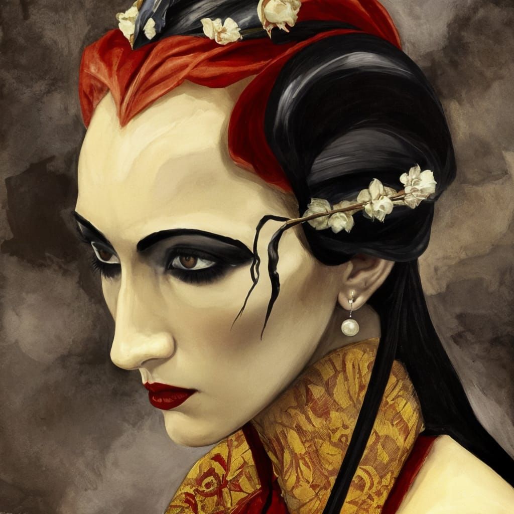 Ethereal Vampire in an Early 20th Century Style