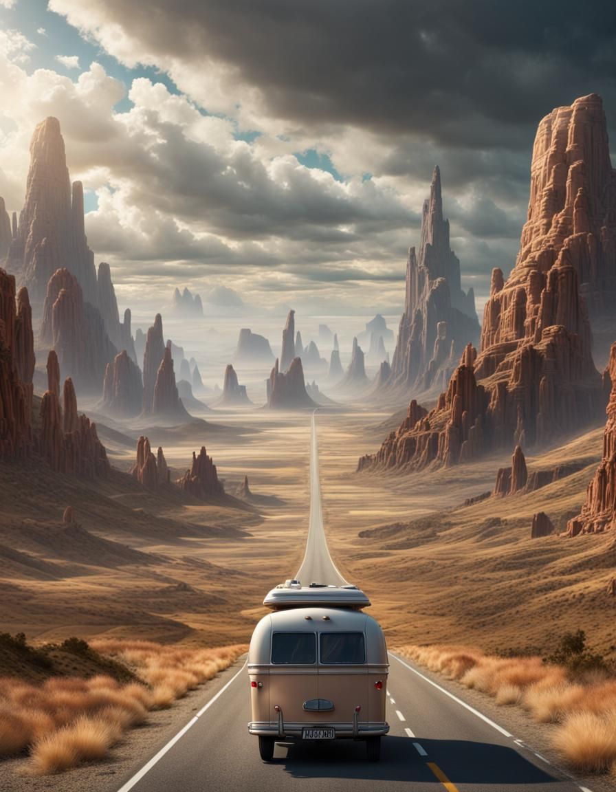 Fantasy Caravan Road Trip on Elysium Highway