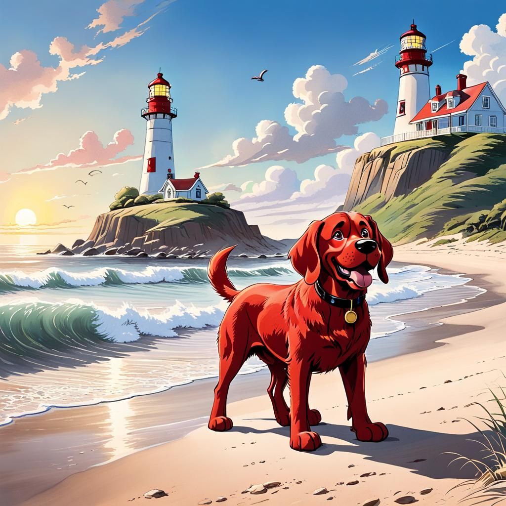 Clifford the normal sized dog