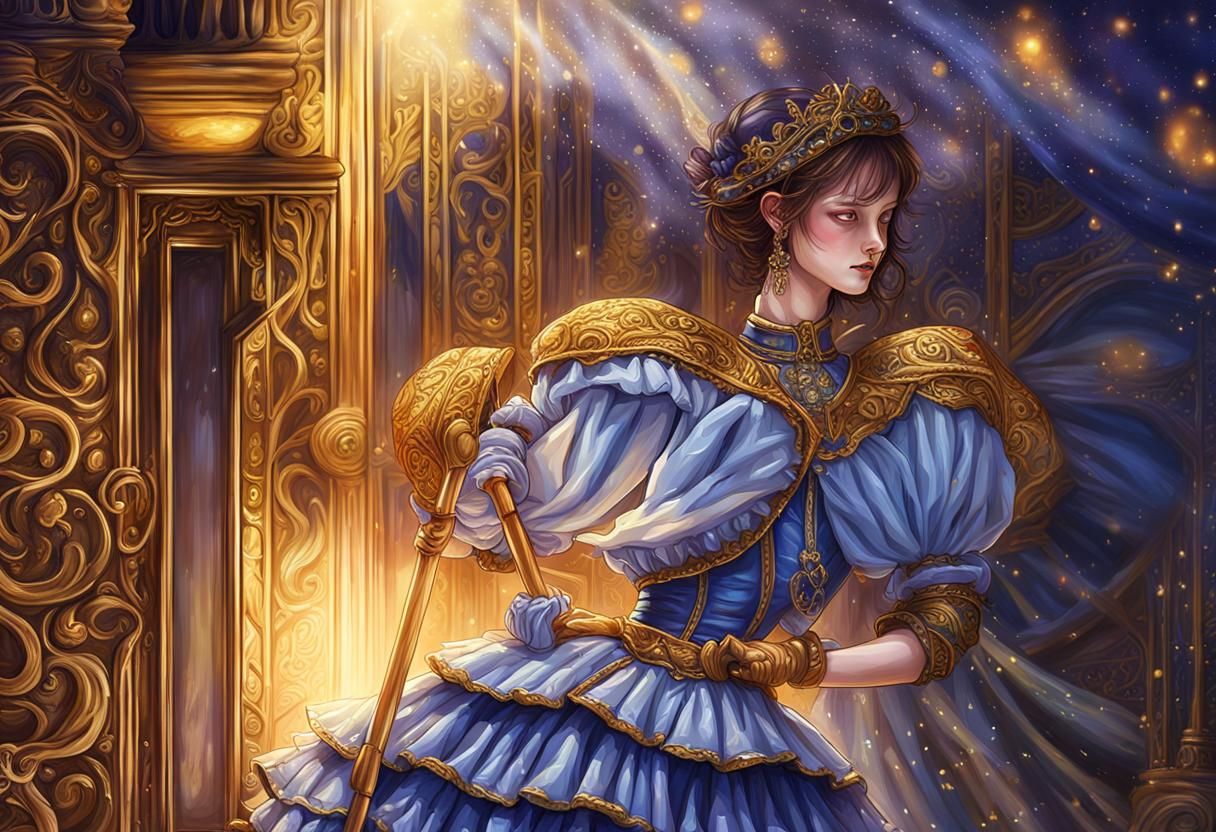 Fantasy Maid in Closet Concept Art