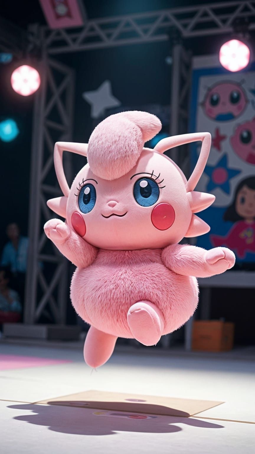 Famous Jigglypuff Pop Star in Pink