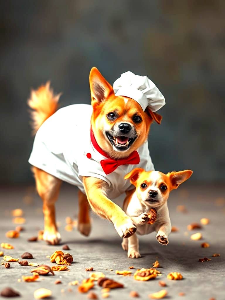 Canine Chef Chases Treat Thief in Hilarious Scene