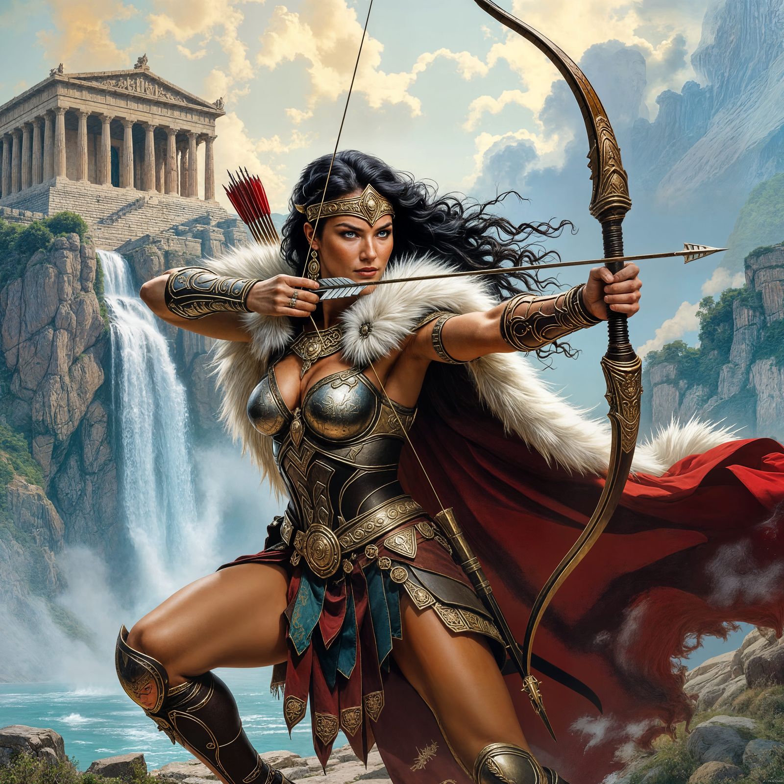 Amazonian Queen Ready to Strike