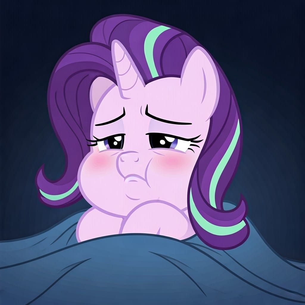 Pampered Starlight Glimmer, an Obese Unicorn Mare, Hides Und...