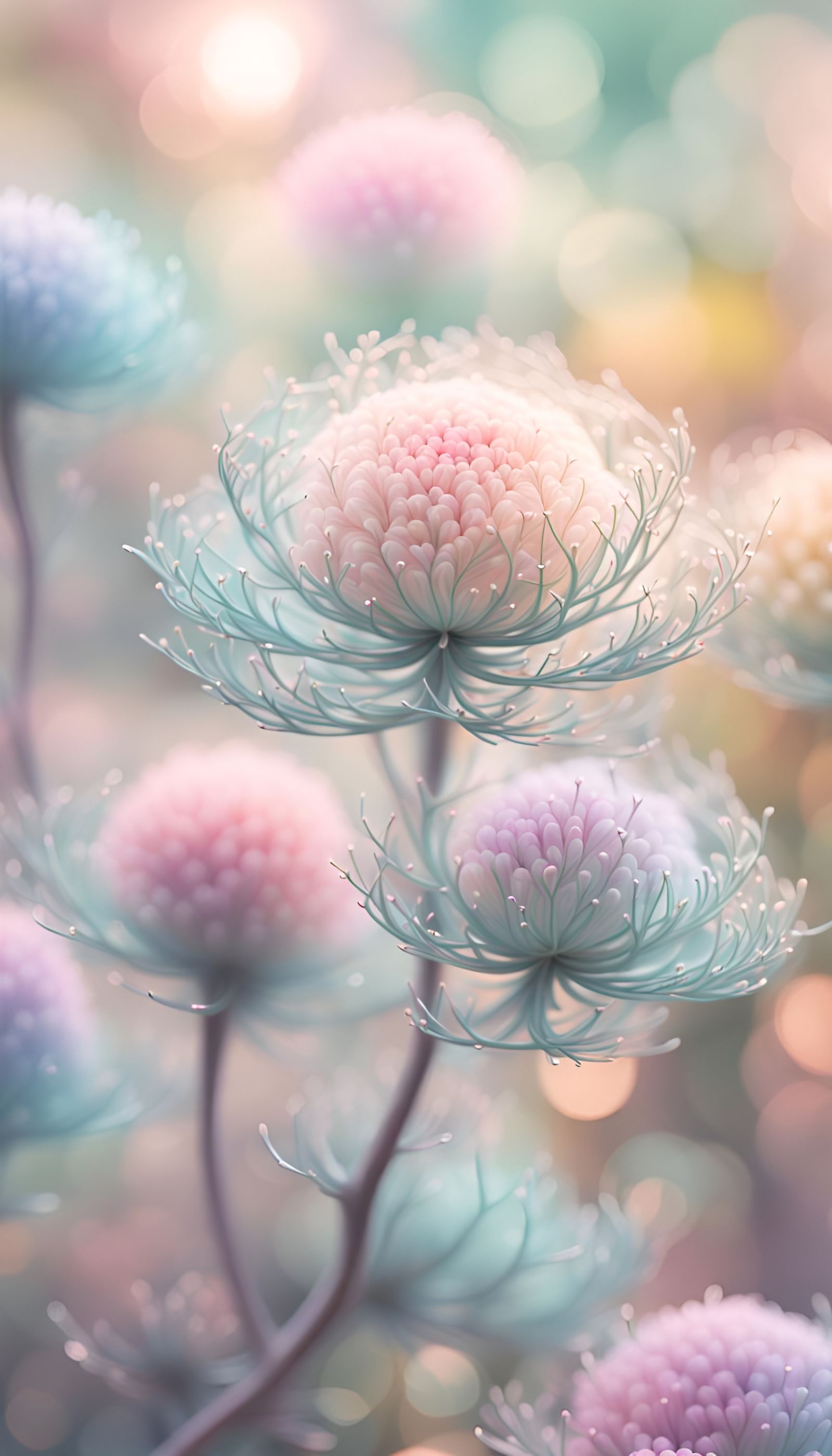 Pastel flowers