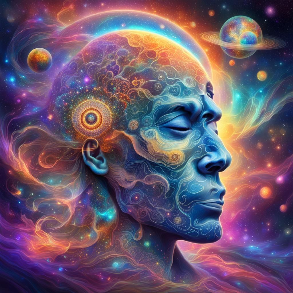 Cosmic Dance: Holographic Astral Illustration in 8K