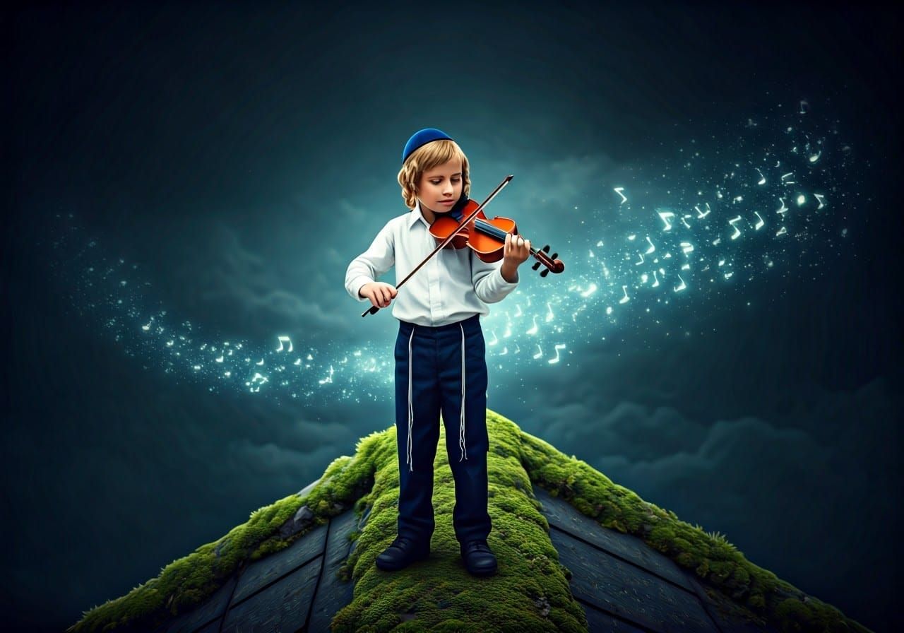 Boy's Violin Song: Fantasy Art in Unreal Engine 5