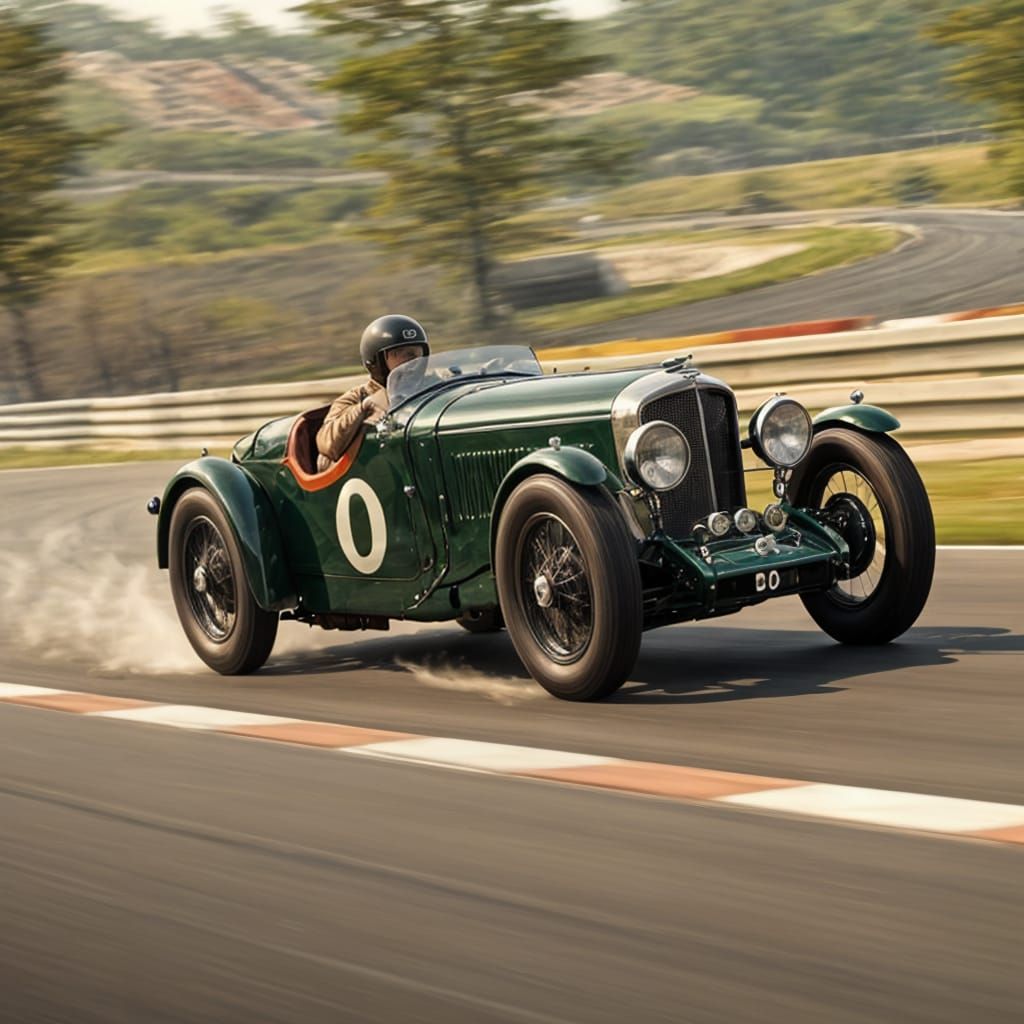 1935 Bentley Le Mans Race Car in Green