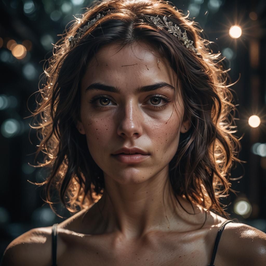 Dramatic Portrait of a Girl with Moody Lighting