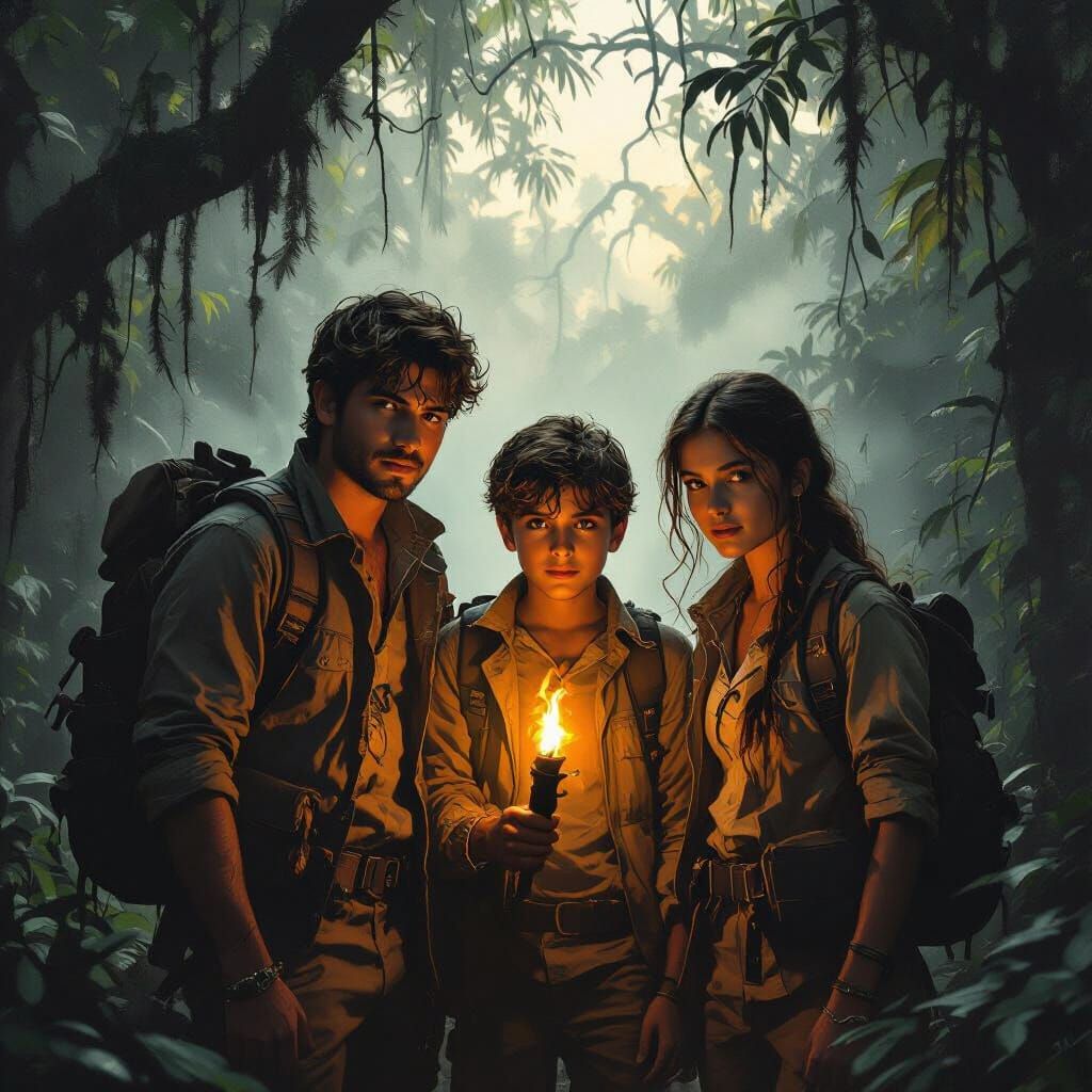 Lost Explorers in a Mystical Jungle