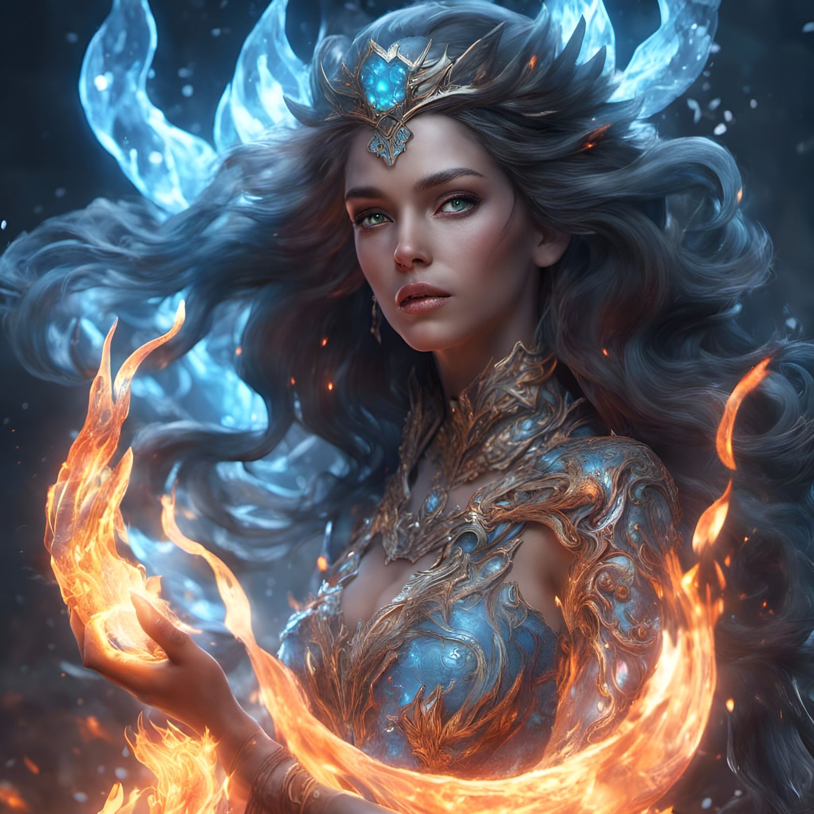 Godess of fire and ice