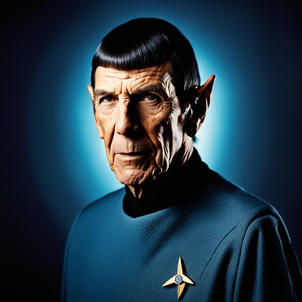 Intense Portrait of Spock in Professional Studio Photography