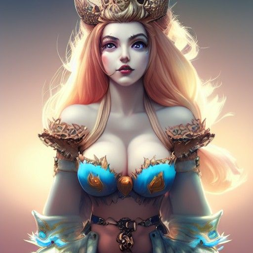Intricate Fantasy Art of Bowsette