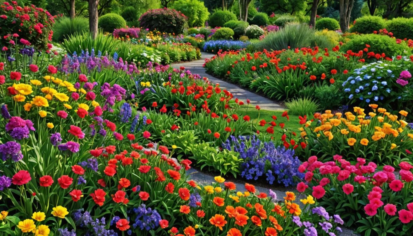 Colorful Garden in High Definition