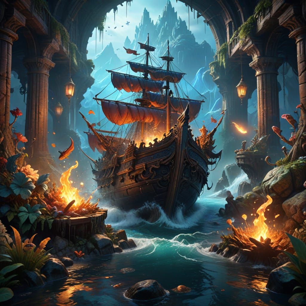 Fantastical World Tripe Day Splash Screen Art