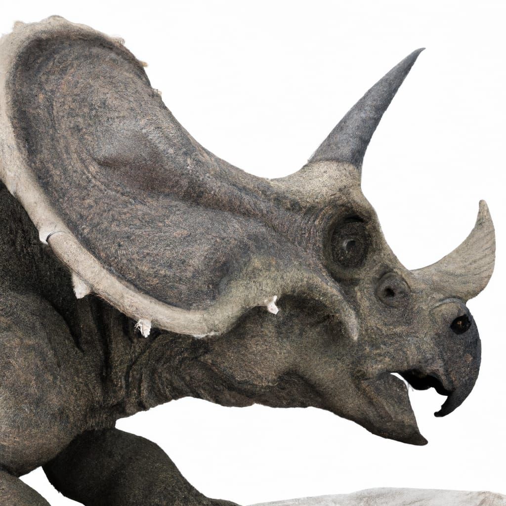 Detailed AI-Generated Triceratops