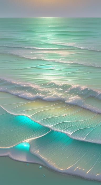 Soft Pastel Sea Glass in Swirling Pattern