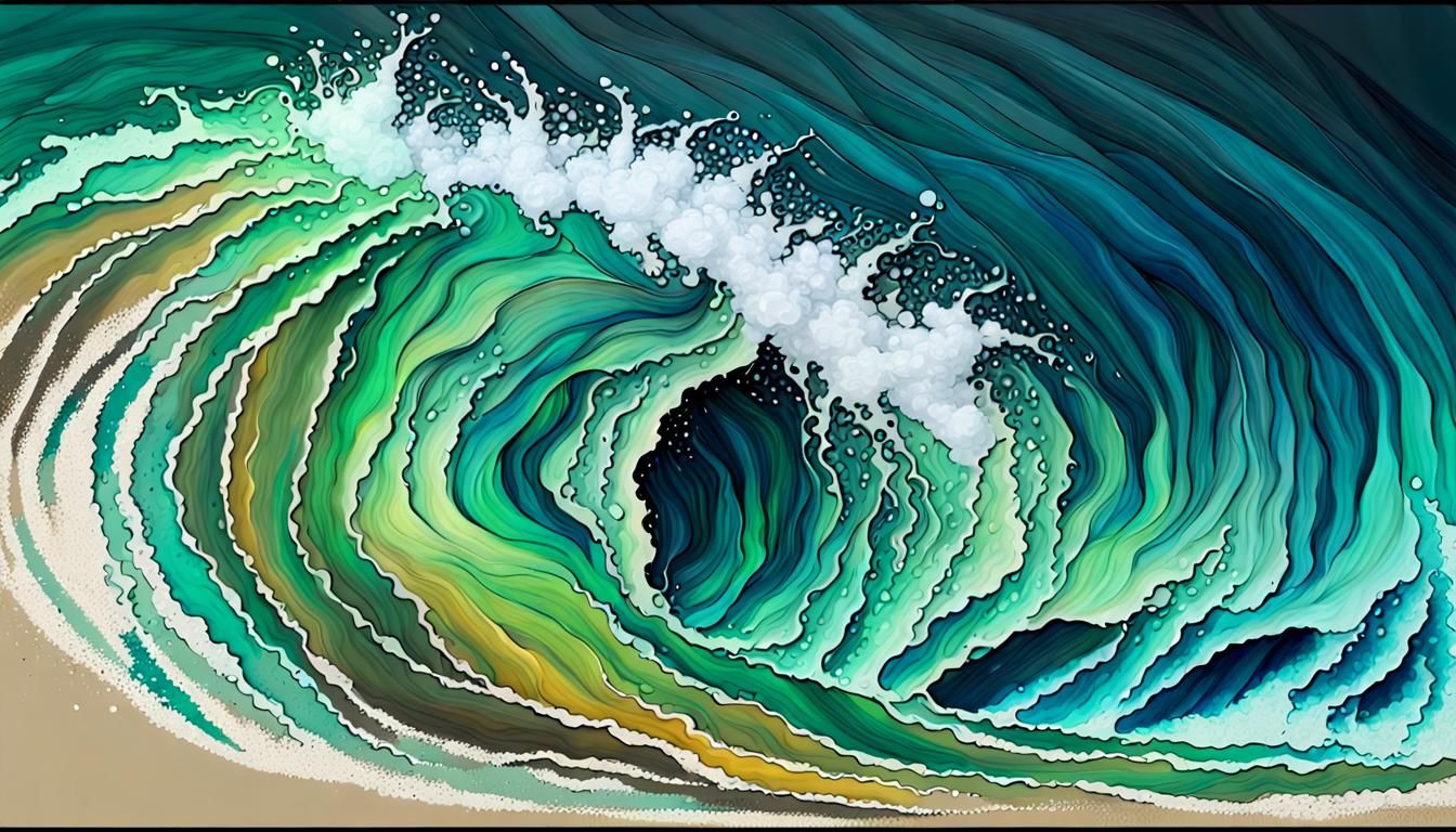 Tsunami Painting