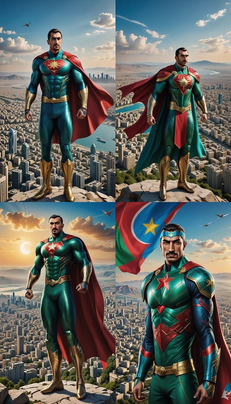 Azerbaijan's Regal National Hero Shines with Pride and Stren...