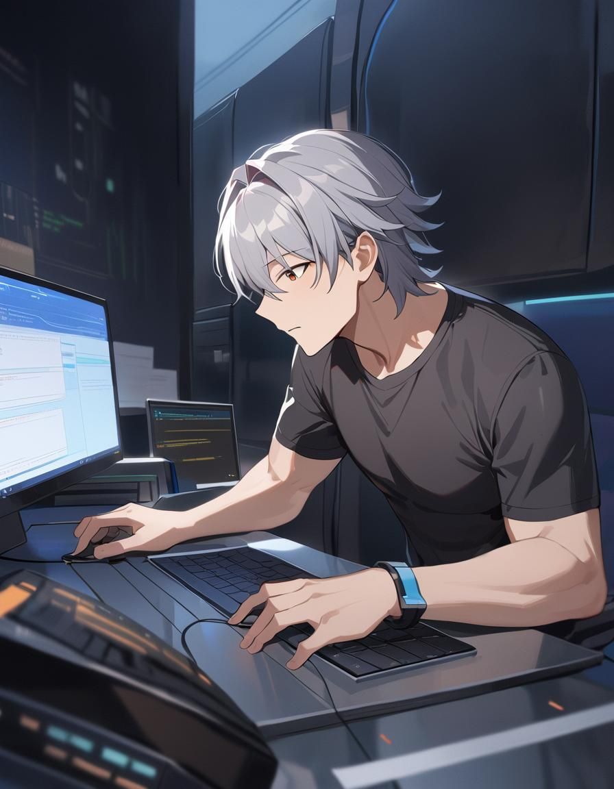 System Administrator in Star Rail Inspired Style