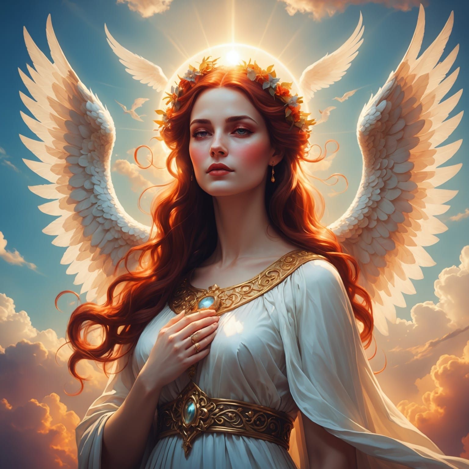 Lilith Bathed in Divine Light and Love