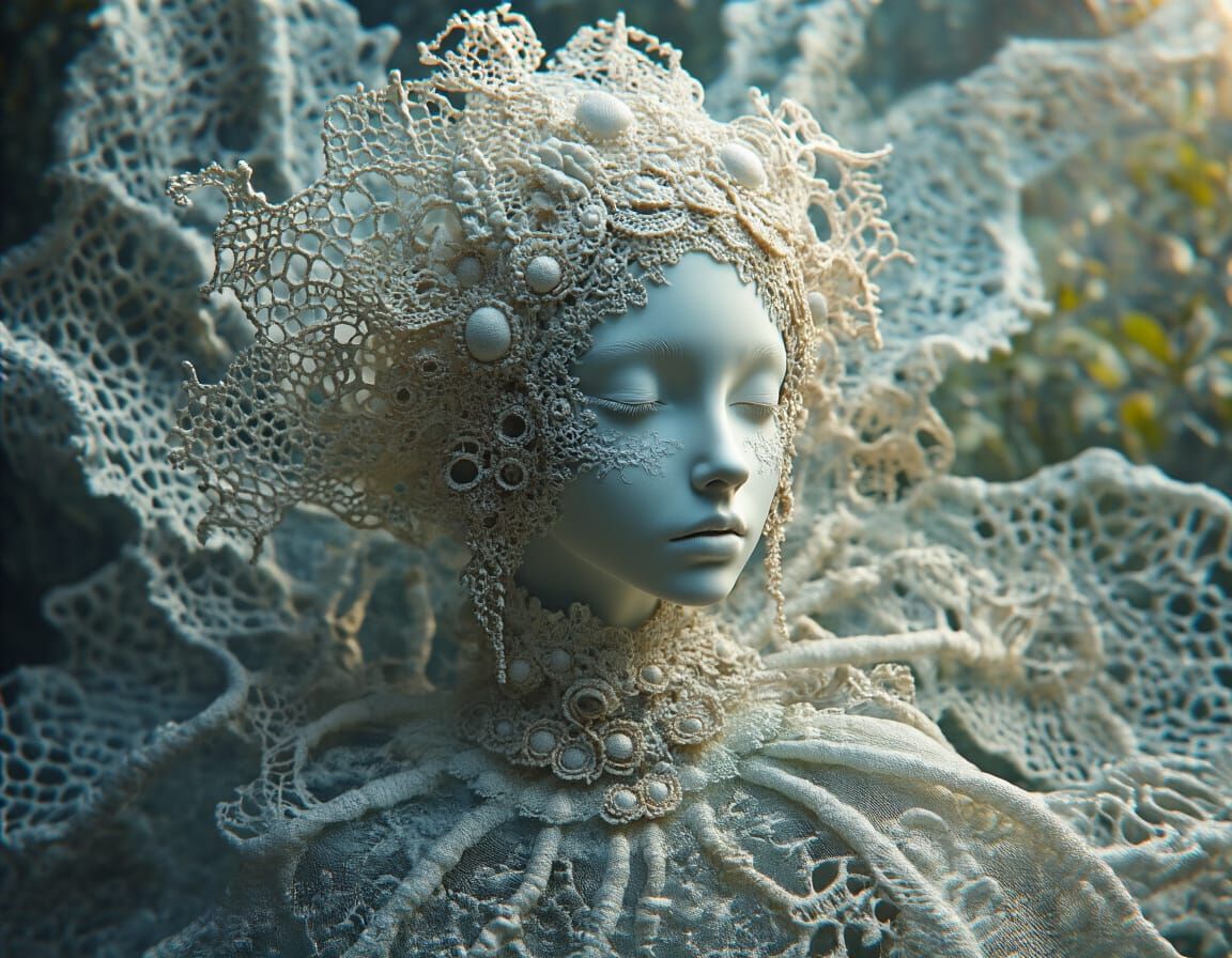 Fluid Millinery Lace Ahaggar Stretching From Here into Never...