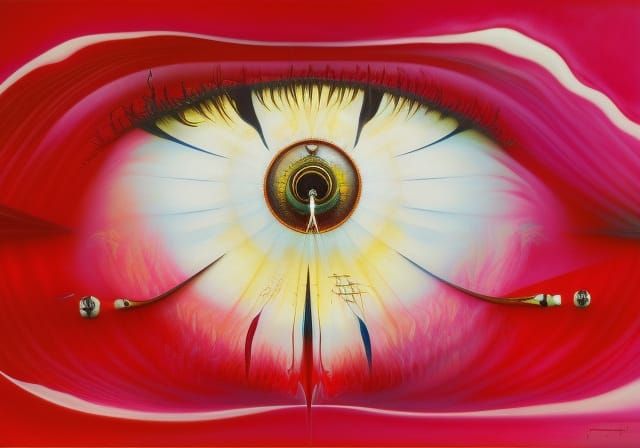 Surreal Insect: Basquiat-Inspired Sci-Fi Horror Art