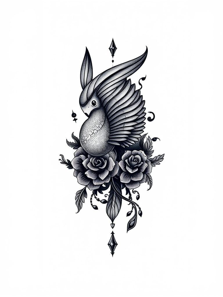 Realistic Tattoo Design in Cinematic 4K