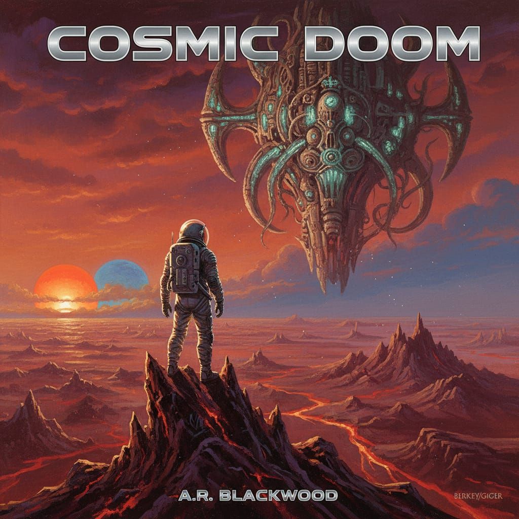 Astronaut Discovers Ancient Alien Artifact in Crimson Sky