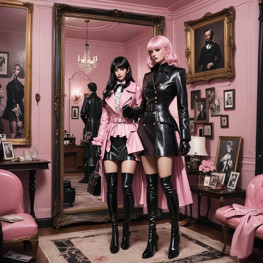 Sheena Bathory in Latex and Leather: Anime Art