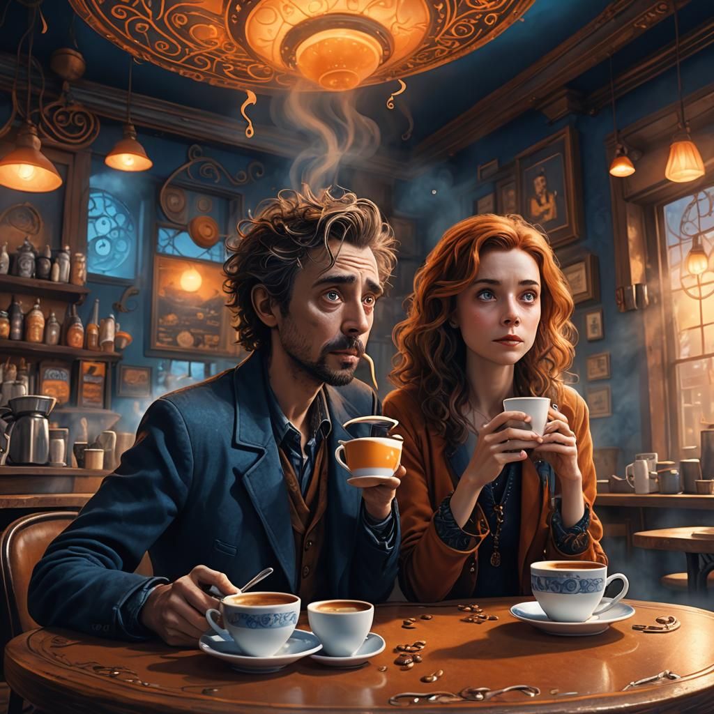 Coffee Shop Confessions: A Tim Burton-esque Fantasy